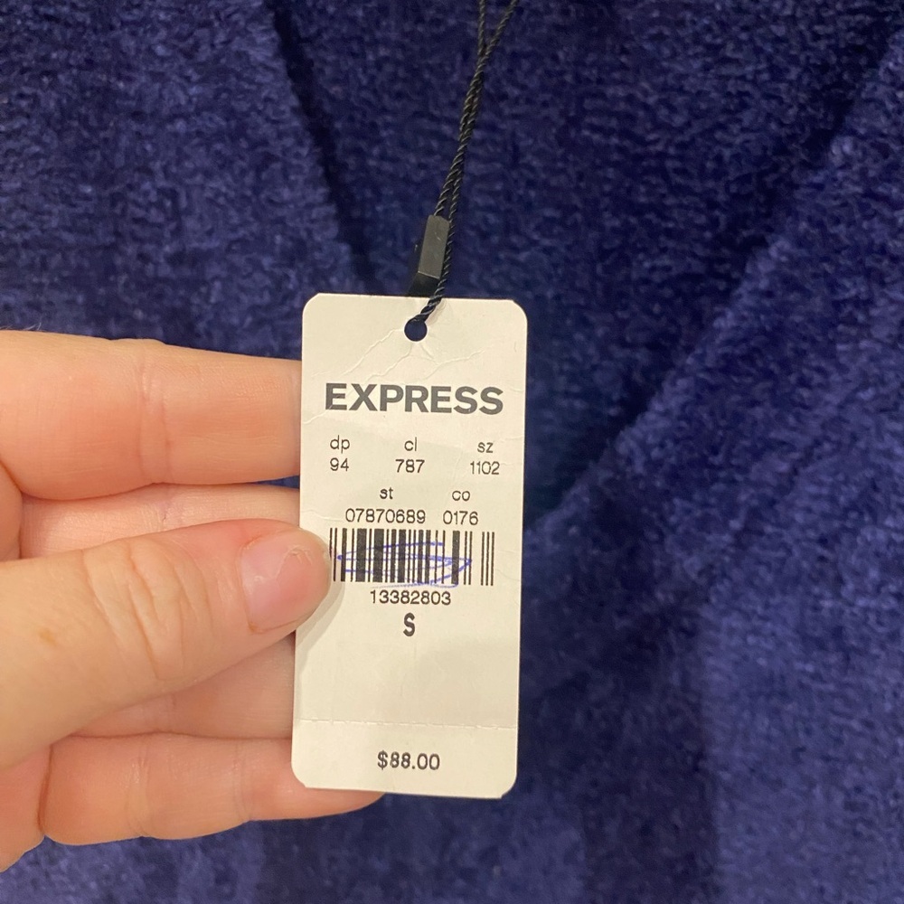 NWT Express Chenille Sweater Dress Size Small - Picture 2 of 4